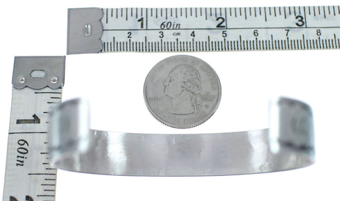 Native American Navajo Sterling Silver Bear Paw Cuff Bracelet AX129475